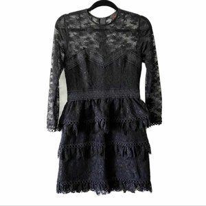 The Kooples, Black Lace Cocktail Dress, New Never